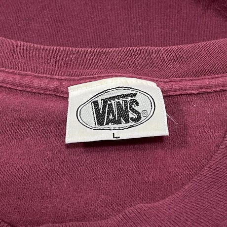 【USED】90'S VANS BACK PRINT T-SHIRT