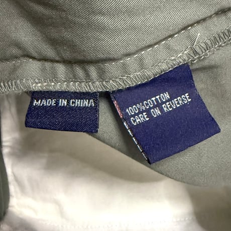 【USED】00's NAUTICA JEANS COMPANY Cotton Cargo Shorts Olive Gray