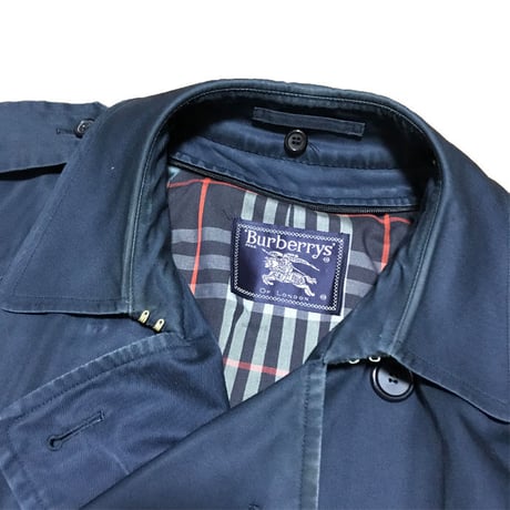 【USED】90'S BURBERRYS OVERSIZED TRENCH COAT NAVY