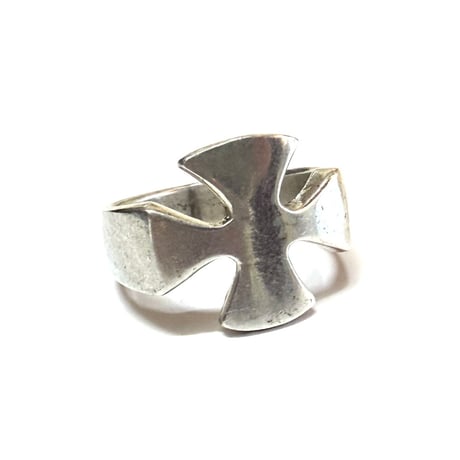 【USED】90's IRON CROSS STERLING SILVER RING