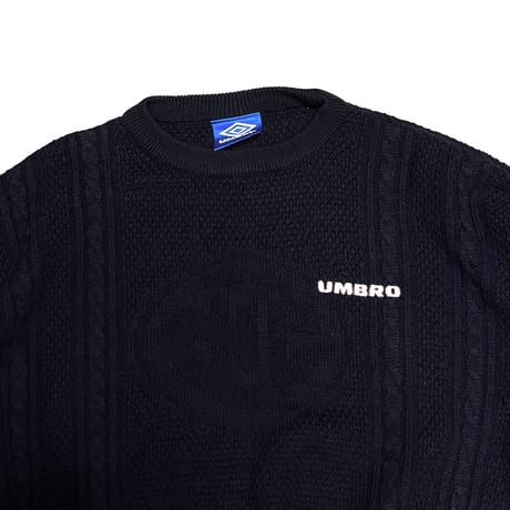 【USED】90's UMBRO Norway National Team NF Crest Soccer Cable Knit Sweater