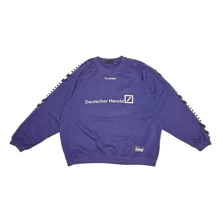 【USED】90's hummel German Sponsor Oversized Sweatshirt