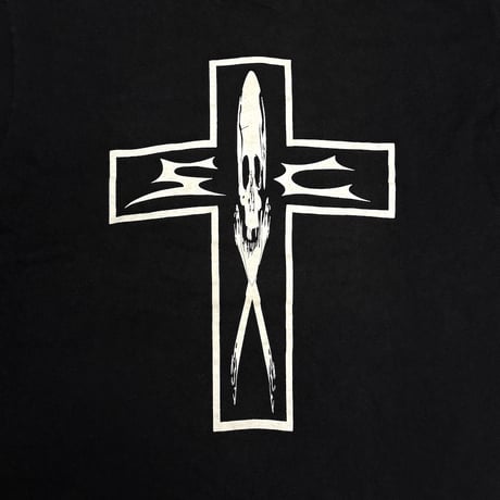 【USED】90's THE STAR CLUB “CAN’T STOP THE STAR CLUB” Punk T-shirt Black