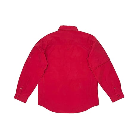 【USED】00's AIRWALK DETACHABLE GIMMICK SHIRT RED