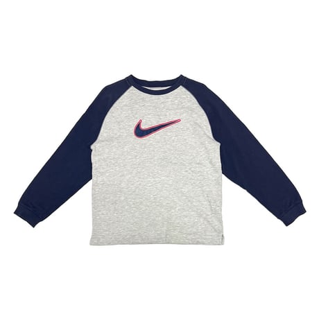 【USED】00's NIKE Raglan Light Sweatshirt with Tech Logo Back Patch