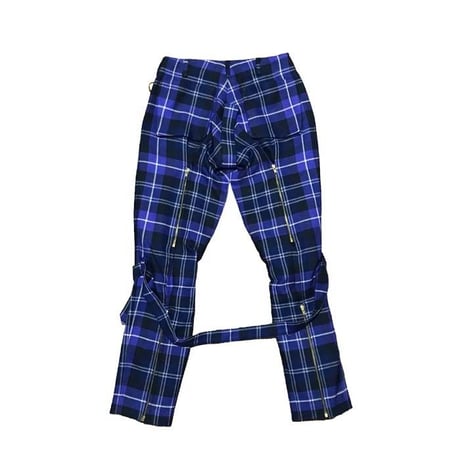 【USED】90'S VIVIENNE WESTWOOD GOLD LABEL MCPOIRET PLAID BONDAGE TROUSERS
