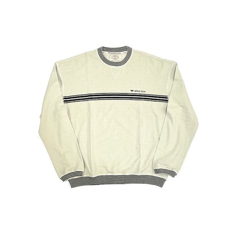 【USED】90'S ARMANI JEANS MOSS STITCH SWEATSHIRT