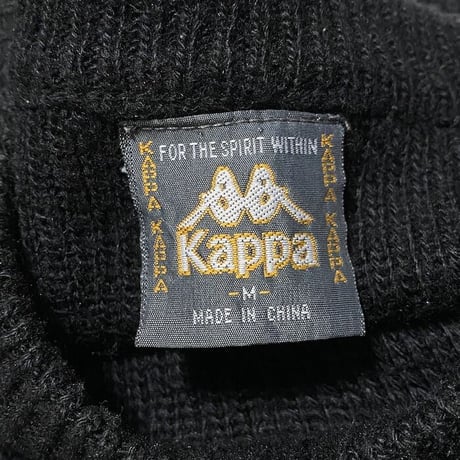 【USED】00'S KAPPA LOGO KNIT SWEATER