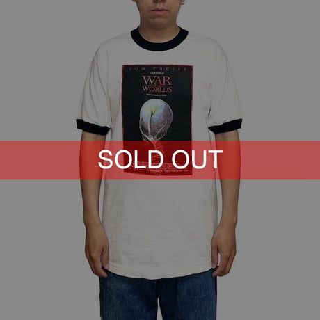 【USED】00's WAR OF THE WORLDS RINGER T-SHIRT