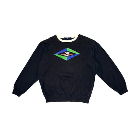 【USED】90's POLO SPORT RALPH LAUREN RHOMBUS PRINT SWEATSHIRT