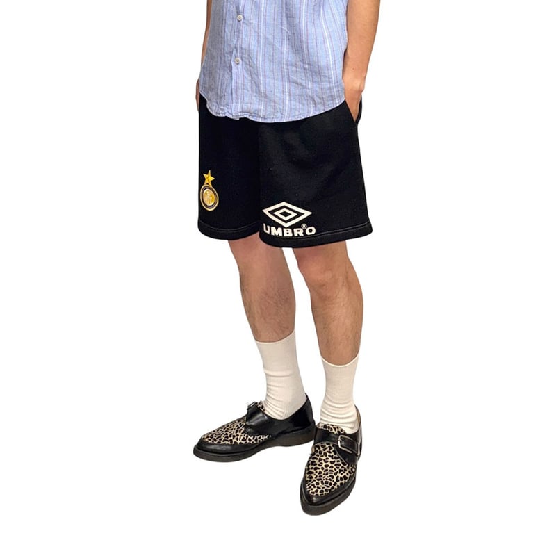 90s vintage UMBRO インテル・ミラノ ゲームショーツ USA USED】90's UMBRO PRO TRAINING Inter Milan Sweat