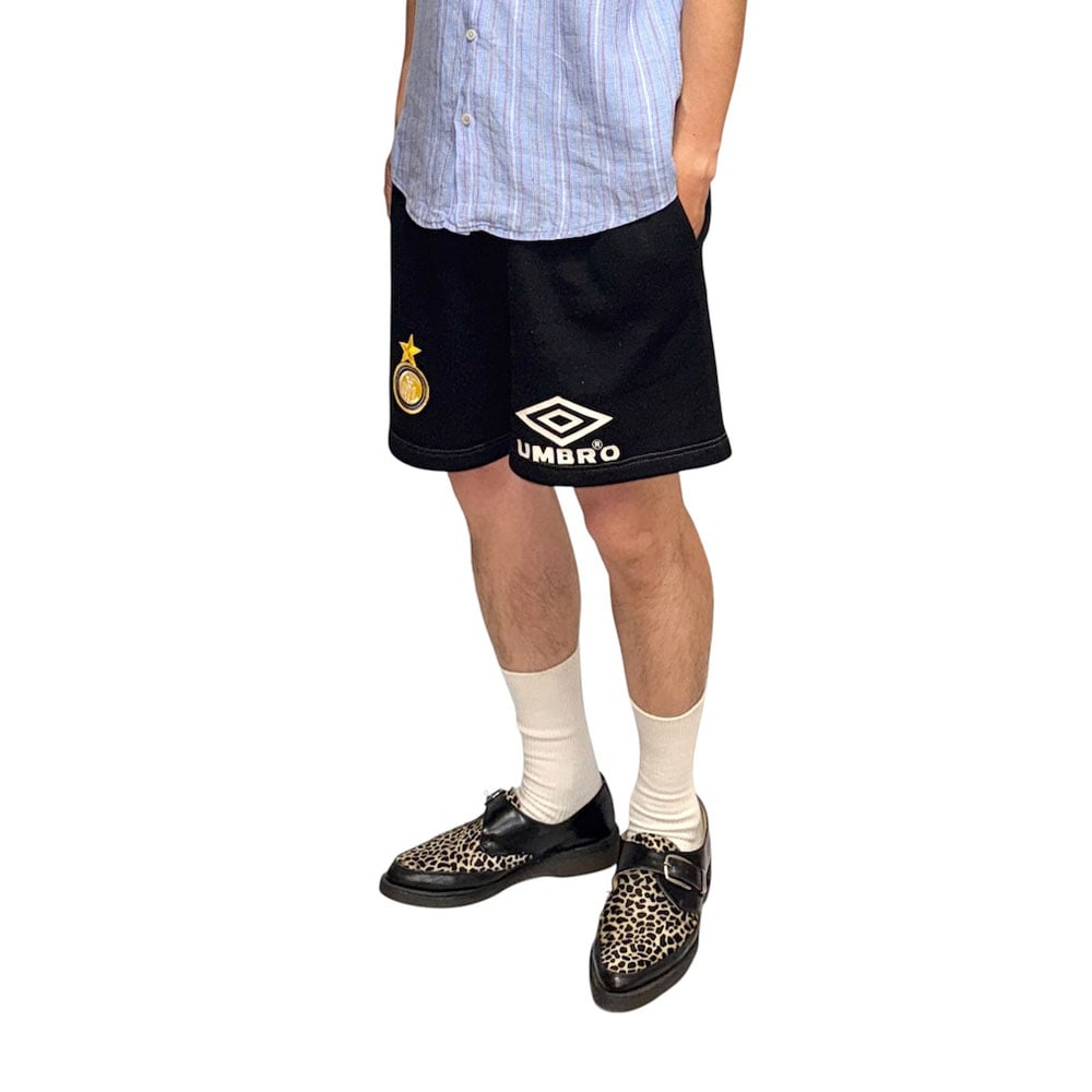 90s vintage UMBRO インテル・ミラノ ゲームショーツ USA USED】90's UMBRO PRO TRAINING Inter Milan Sweat