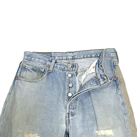 【USED】00'S WEBER CUSTOMIZED LEVI'S 501 JEANS