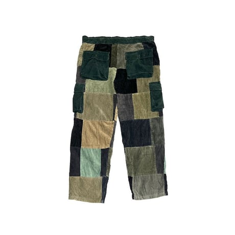 【USED】90'S GYPSY ROSE CORDUROY PATCHWORK CARGO PANTS