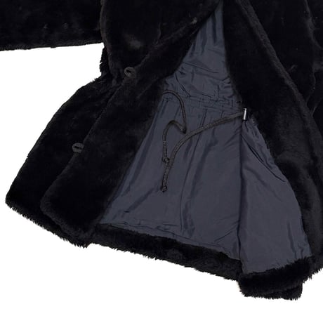 【USED】90's-00's Calvin Klein Sport Hooded Faux Fur Coat