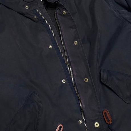 【USED】90's Giorgio Armani Reworked M-51 Style Mid-Length Coat Navy