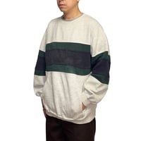 【USED】90's AZ SPORT Thermal Panel Pocket Sweatshirt