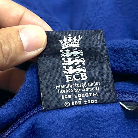 【USED】00'S Admiral ENGLAND CRICKET ECB  FLEECE TOP