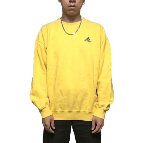 【USED】90'S ADIDAS SWEATSHIRT YELLOW