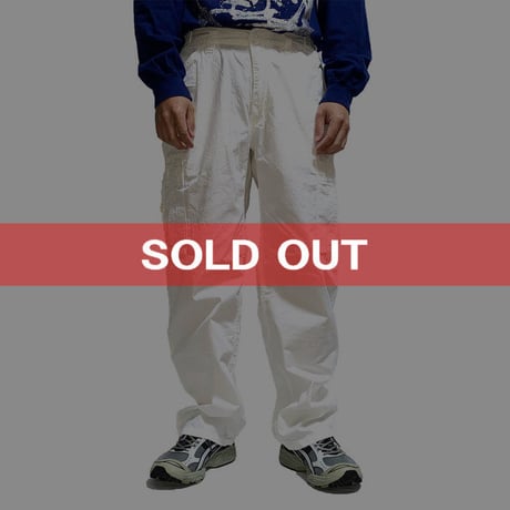【USED】90'S-00'S POLO BY RALPH LAUREN CARGO PANTS WHITE 33/30