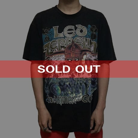 【USED】90'S LED ZEPPELIN "HAMMER OF THE GODS" T-SHIRT