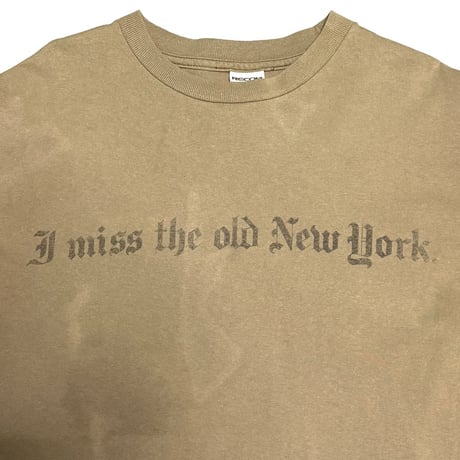 【USED】90's-00's RECON “I Miss The Old New York” Acid Fade T-shirt