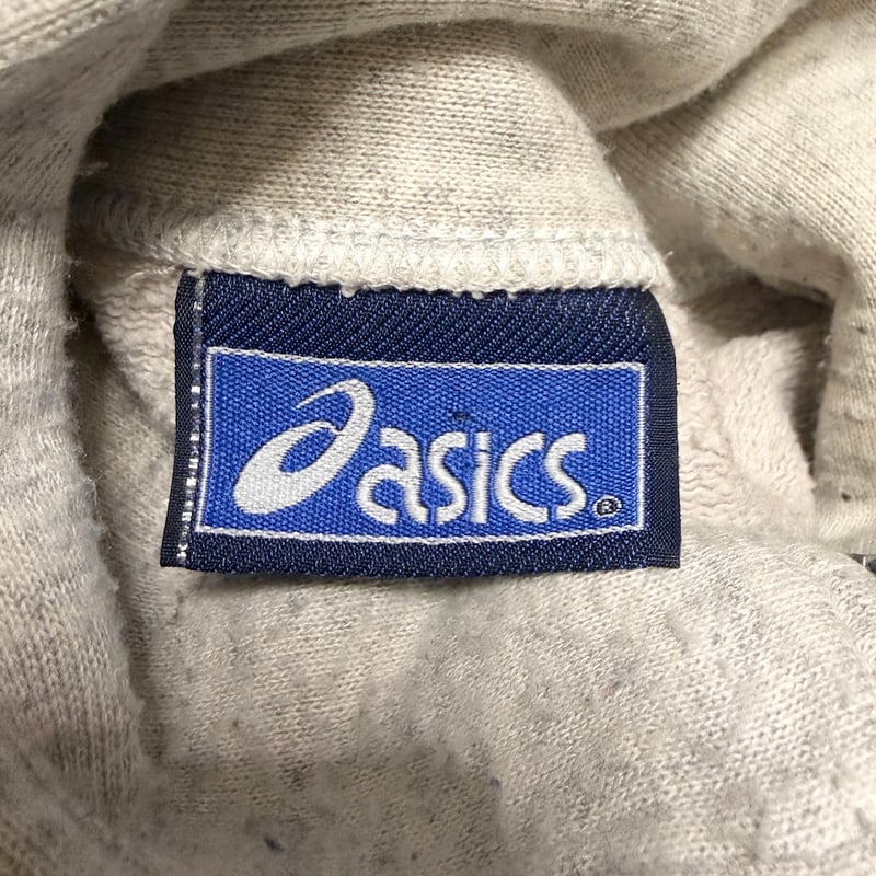 USED】90's ASICS Half-Zip High Neck Sweatshirt