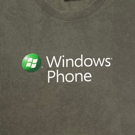 【USED】2010's Microsoft Windows Phone Less doing. More done. Promo T-shirt
