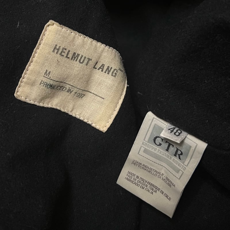 USED】HELMUT LANG 1997 FIELD COAT BLACK | KONBINI