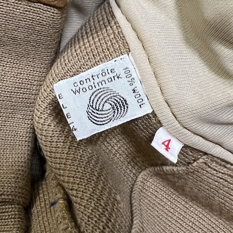 【USED】70'S LEPOUTRE MAILLE LEATHER × WOOL BLOUSON