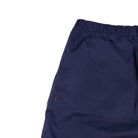 【USED】00's NIKE Tech Training Partial Side Zip Ventilation Pants Navy