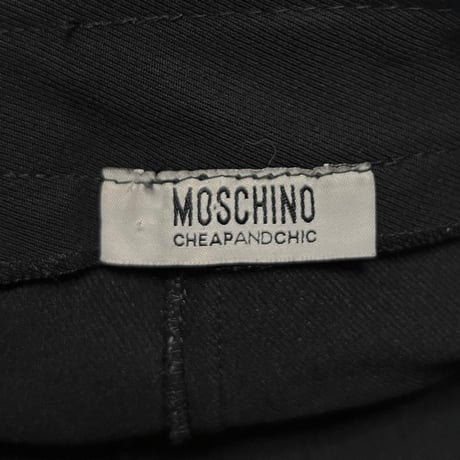 【USED】90's MOSCHINO CHEAP AND CHIC BIKER PANTS