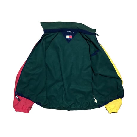 【USED】90'S TOMMY HILFIGER CRAZY PATTERN BOMBER JACKET