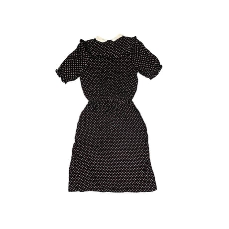【USED】70' MINI FLORAL DRESS MADE IN ENGLAND