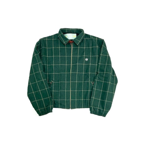 【USED】80'S-90'S GIO-GOI LATTICE CHECK WOOL ZIP JACKET