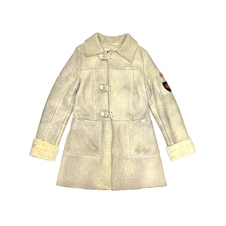【USED】00's DIESEL REAL SHEEPSKIN BUFFALO COAT