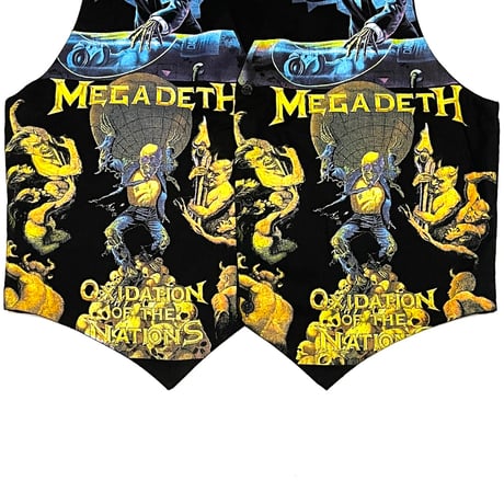 【DEAD STOCK】90's MEGADETH OXIDATION OF THE NATIONS × RUST IN PEACE GILET