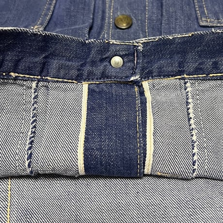 【USED】60's DUCK HEAD  COLLAR LESS TRUCKER DENIM JACKET