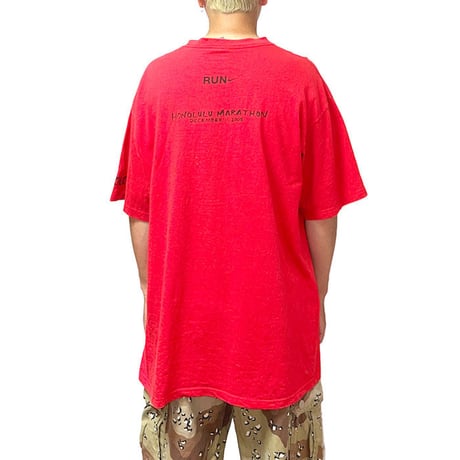 【USED】00'S NIKE TEAM HONOLULU MARATHON 迅 T-SHIRT
