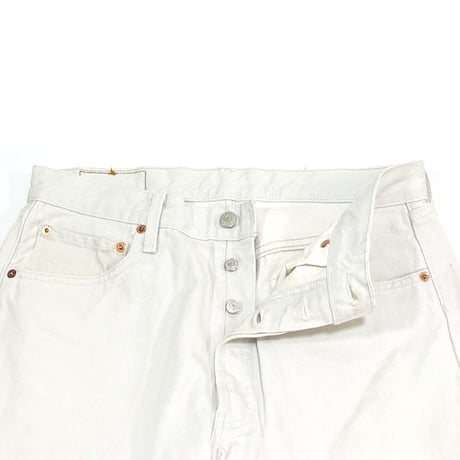 【USED】90'S EURO LEVI'S WHITE 501 JEANS