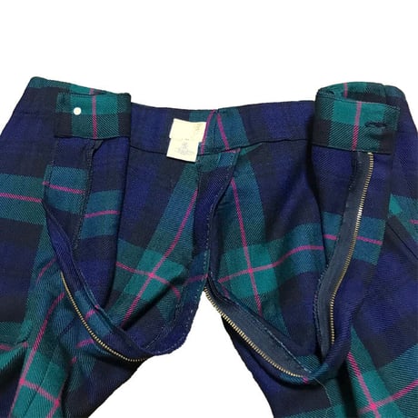 【USED】90'S VIVIENNE WESTWOOD PINK GORDON WOOL BONDAGE TROUSERS