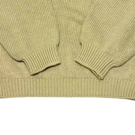 【USED】80's benetton ARM LINE COTTON KNIT SWEATER