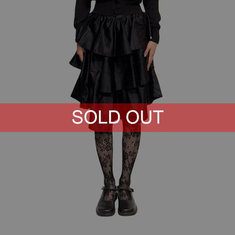 【USED】90's-00's EURO VINTAGE GOTHIC 3-LAYER SKIRT