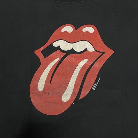 【USED】00'S The Rolling Stones RIP & TONGUE LOGO T-SHIRT