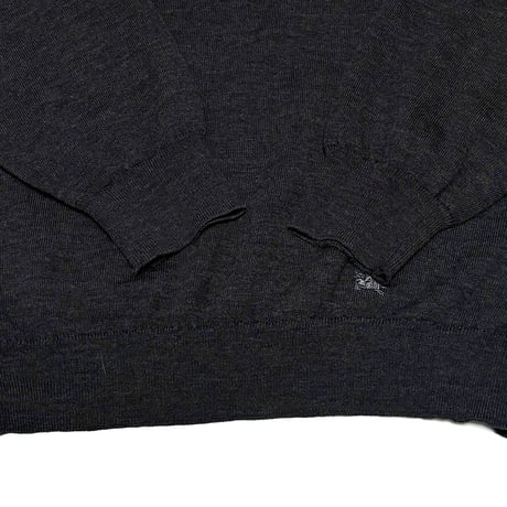 【USED】90's Burberrys PURE NEW MERINO WOOL KNIT SWEATER