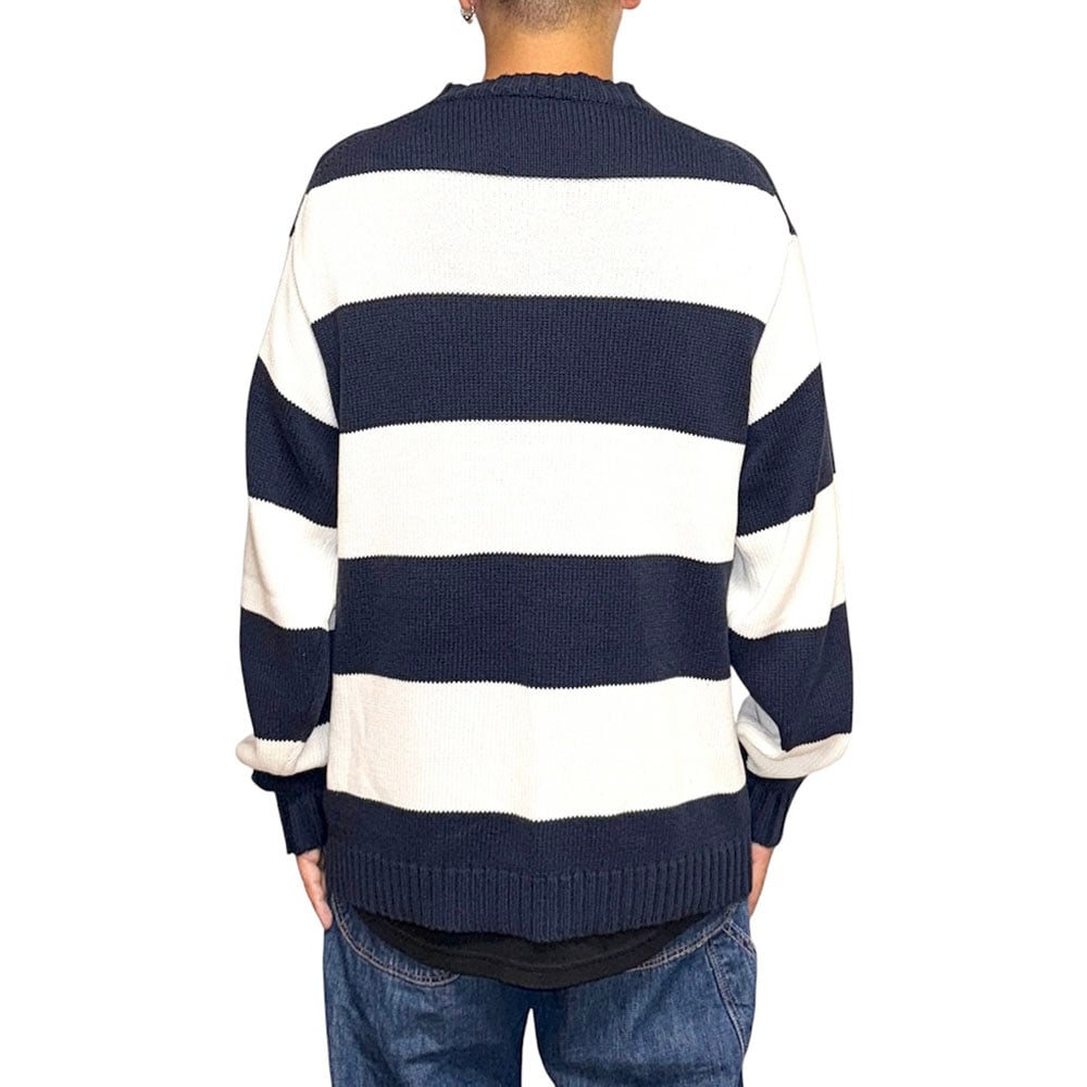 USED】00's VANS BORDER COTTON KNIT SWEATER | KO