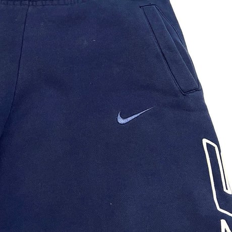 【USED】90'S NIKE EMBROIDERY BIG LOGO SWEAT PANTS