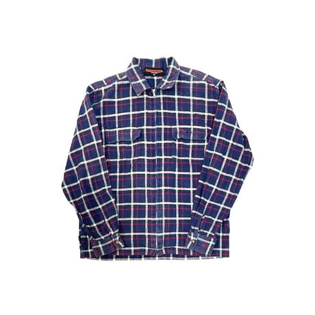 【USED】90'S-00'S VANS CHECK ZIP SHIRT