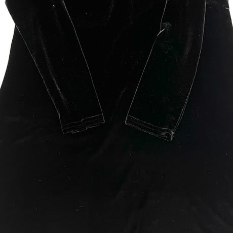 【USED】80's-90's K.C. SPENCER VELOR L/S DRESS