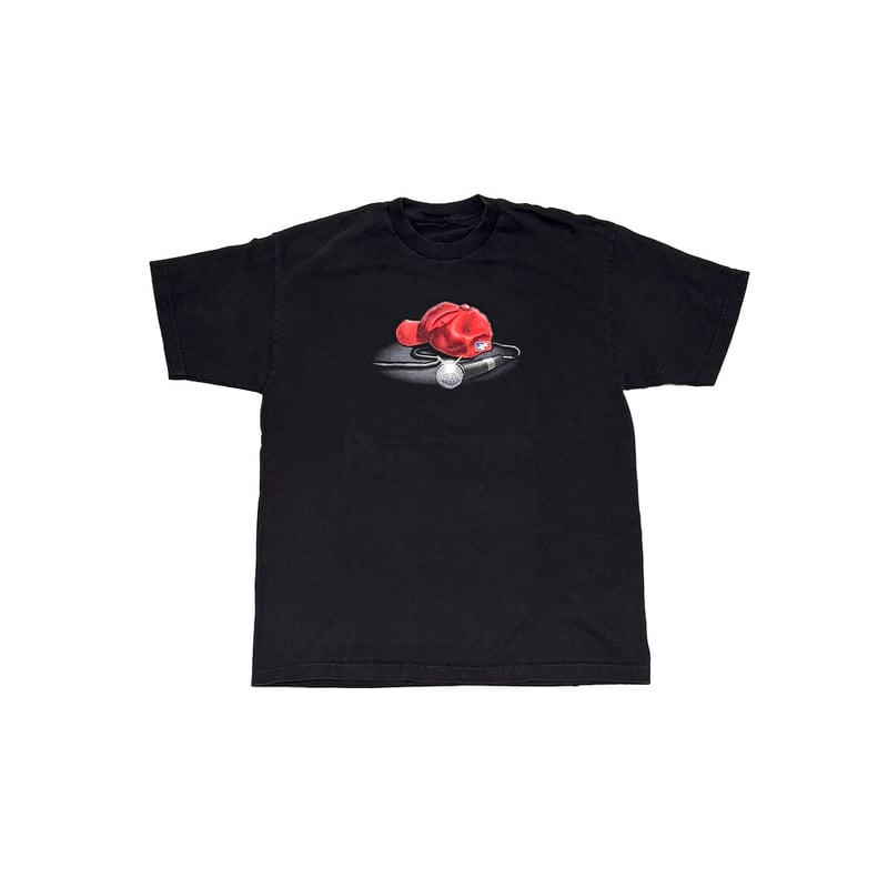 USED】00's Limp Bizkit Red Cap & Mic T-shirt |